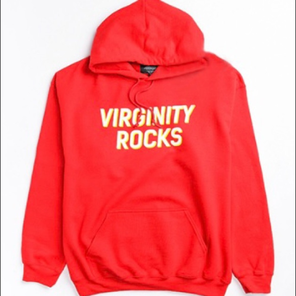 ✨NEW✨ Danny Duncan Virginity Rocks Red Hoodie Zumiez Exclusive Color